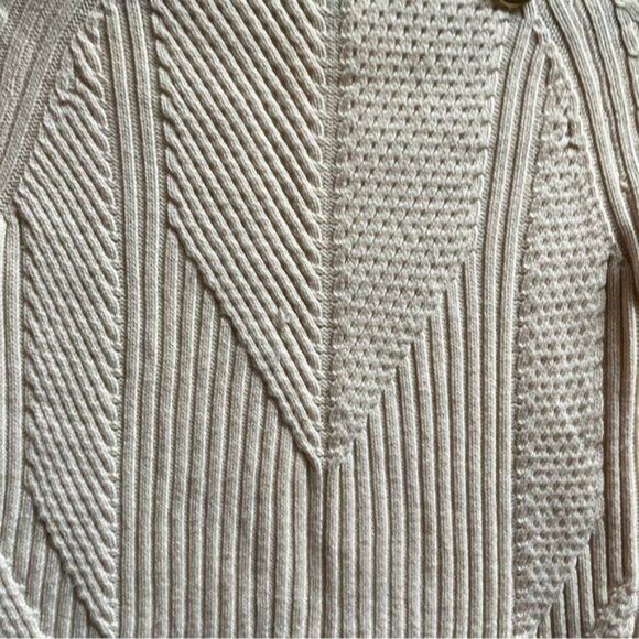 Vanessa Bruno cable knit 100% wool crew neck sweater Sz S - Picture 4 of 8